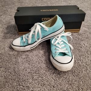 Mint Converse sneakers